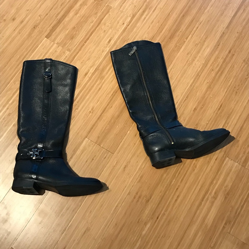 Black Tory Burch Riding Boots
